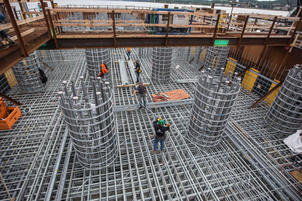 Steel and concrete works